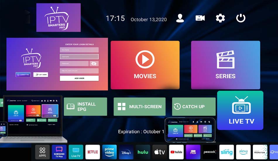 IPTV Smarters Pro con suscripción anual